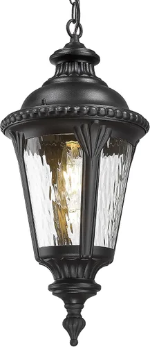 Vista 17 de Emliviar XE265B-M BK-SW - Lámpara de pared clásica negra de 24.4 pulgadas, color negro, para pasillo, base E26 de 60 W máximo, XE265B-M BK-SW