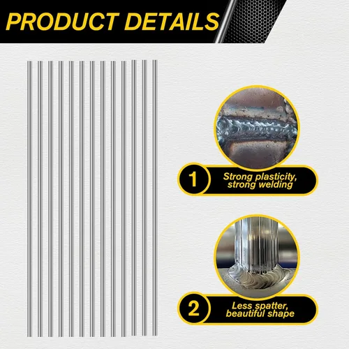 Vista 5 de 50 piezas de varillas de soldadura de aluminio, varillas de soldadura de aluminio, varillas de soldadura, varillas de soldadura de baja fusión