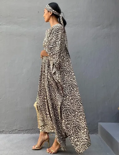 Vista 5 de Bsubseach - Vestido tipo camisa de talla extragrande para mujer, salida de baño holgada con botones para playa