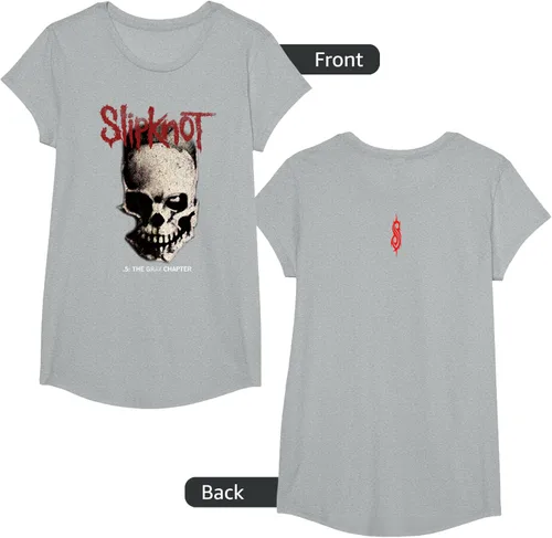 Vista 110 de Slipknot Tribal Calavera playera, niños 12, Rojo