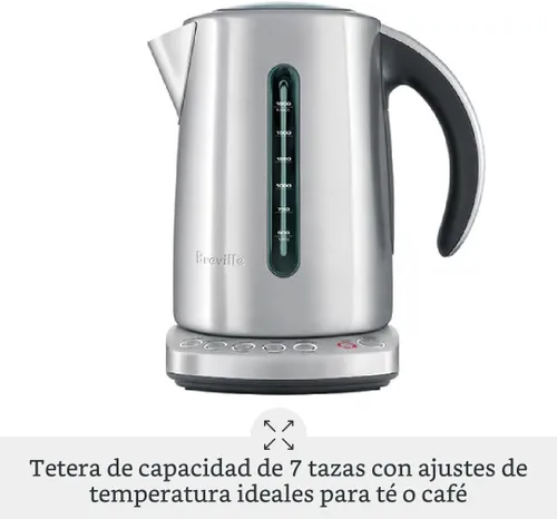 Vista 2 de Breville BKE820XL IQ Hervidor de agua de acero inoxidable cepillado