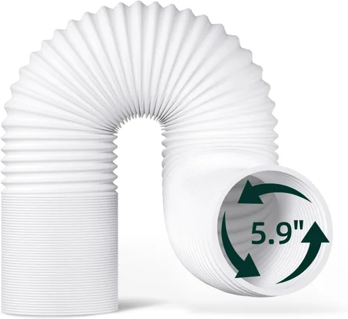 Vista 9 de Kit de ventana de aire acondicionado portátil, kit de ventilación de CA universal ajustable con manguera de escape de 5.9 pulgadas para ventanas