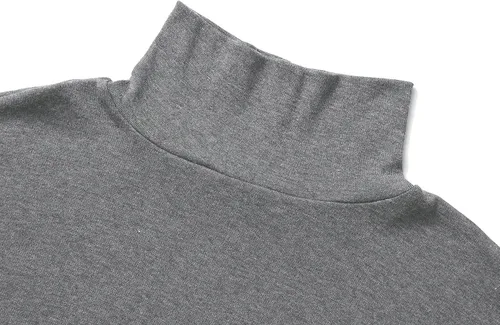 Vista 5 de Beauhuty Camisetas básicas de cuello alto de manga larga para hombre