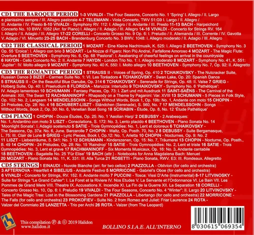 Vista 2 de 5 CD 100 Classical Music Pieces, Baroque, Classical, Romantic, Piano and Strings Music, Mozart, Chopin, Bach