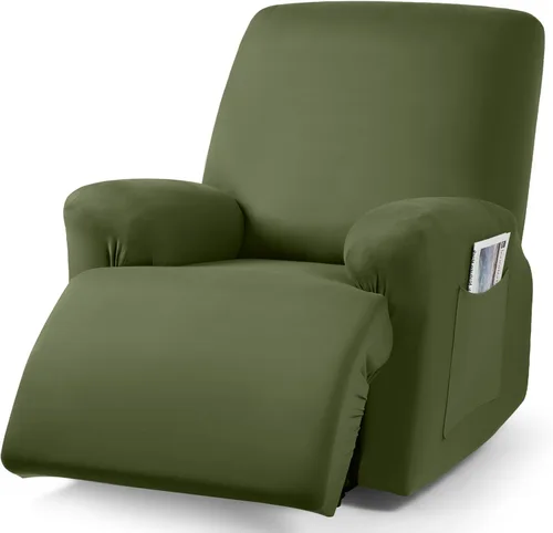 Vista 57 de TAOCOCO Fundas Elásticas para Sillones Reclinables de 3 Piezas Fundas Sólidas para Muebles Funda para Sillón Reclinable Fundas Deslizables