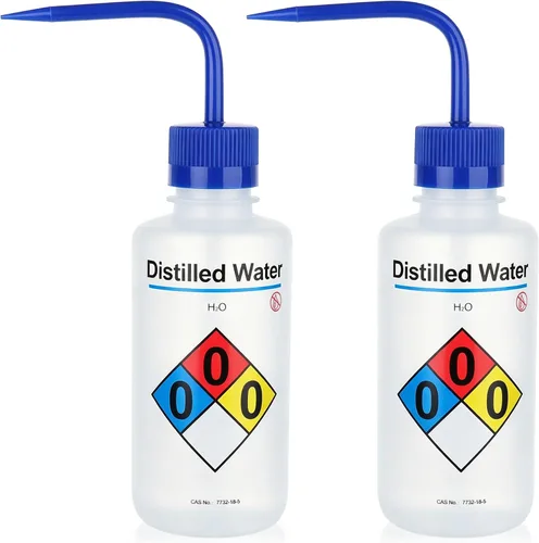 Vista 12 de 2pcs de botellas de lavado de seguridad, vol.16.9 fl oz 17oz, botella de lavado de acetona, material de LDPE, LVM004
