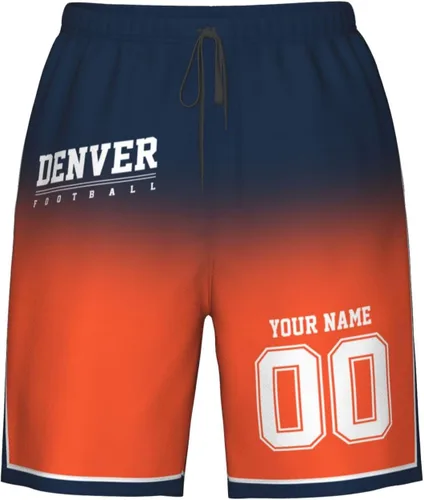 Vista 14 de Pantalones cortos de playa personalizados de fútbol para hombre, de secado rápido, personalizados con cualquier nombre y número, regalos