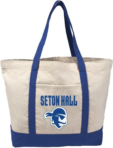Vista 193 de Campus Lab Bolsa de lona con logotipo primario colegiado con bolsillo externo, bolsa de hombro reutilizable para ir de compras, playa Águilas A&m
