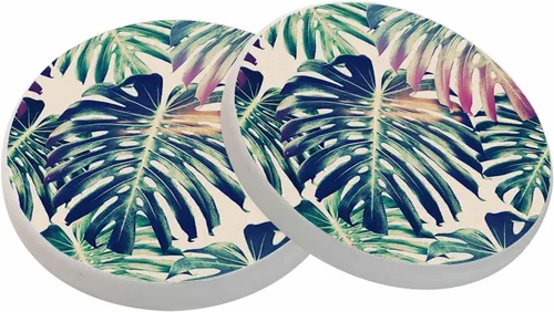 Vista 11 de oFloral Juego de 2 posavasos de calavera para bebidas, diseño de rosas, flores, cultura popular, festivales, tazas, individuales para decoración