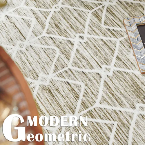 Vista 101 de jinchan Alfombra marroquí de pasillo 2x6 - Alfombra de pasillo lavable a máquina para cocina, alfombra moderna geométrica suave de pelo bajo