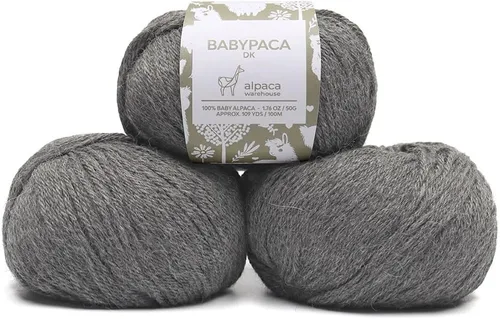 Vista 42 de Juego de 6 madejas de 100% lana de alpaca bebé (10.58 oz) de peso DK, fabricadas en Perú, celestial suave y perfecto para tejer y hacer ganchillo