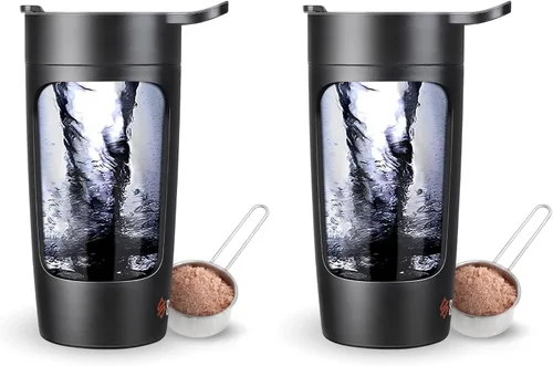 Vista 8 de SQUATZ Botella agitadora eléctrica de 22 onzas – Botella mezcladora automática recargable de proteínas, a prueba de fugas y fácil de limpiar, bebida