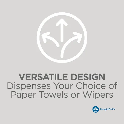 Vista 9 de GP PRO (Georgia-Pacific) - Dispensador universal de toallas de papel y limpiaparabrisas, negro, 54050, 10.25 pulgadas de ancho x 10.75 pulgadas