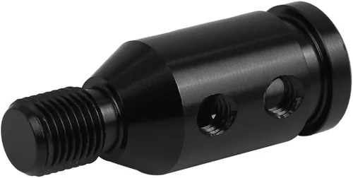Vista 6 de X AUTOHAUX M12 X 1.25 Adaptador de pomo de cambio de marcha universal para coche, negro, para palanca de cambios sin rosca Black, Universal, Car