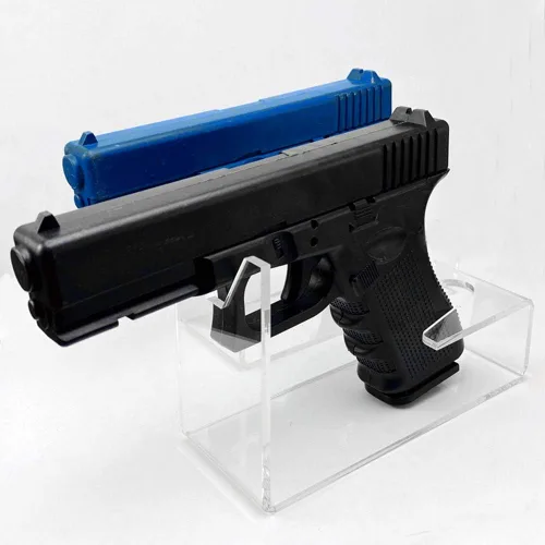 Vista 3 de Soporte de acrílico transparente para pistolas, soporte para pistolas, accesorios universal para pistolas Glock 1911