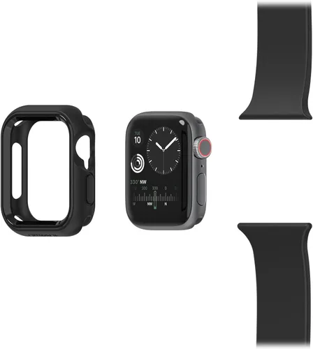Vista 4 de OtterBox - Funda Exo Edge de 44mm para Apple Watch Series SE/4/5/6, parachoques protector para reloj inteligente, ajuste elegante y de precisión