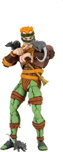 Vista 5 de Teenage Mutant Ninja Turtles Cartoon Series - Figura de acción de 7 pulgadas, paquete de 2 unidades, exclusivo - Rat King & Vernon