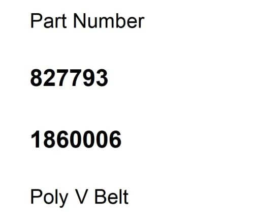 Vista 3 de 827793 1860006 Correa de transmisión de cepilladora compatible con cepilladoras de 13 pulgadas de grosor Poly V Belt 2PCS
