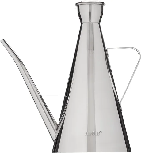 Vista 3 de IBILI Lata de aceite Iberica 1 l de acero inoxidable, plata, 8.7 x 4.7 x 9.1 in