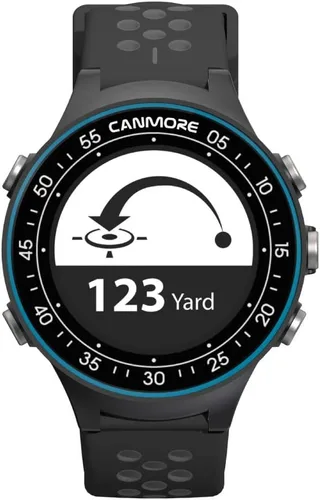 Vista 4 de CANMORE TW411 Reloj GPS de golf con rastreador de fitness, más de 41,000 cursos mundiales precargados gratuitos, chip IC mejorado, azul