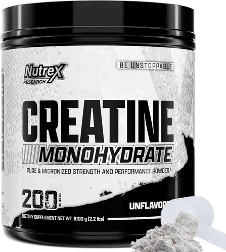 Vista 12 de Nutrex Research Ultra Pure Creatine Monohydrate Powder Unflavored 5G Micronized Creatine Powder for Muscle Gain, Strength, Endurance and Recovery