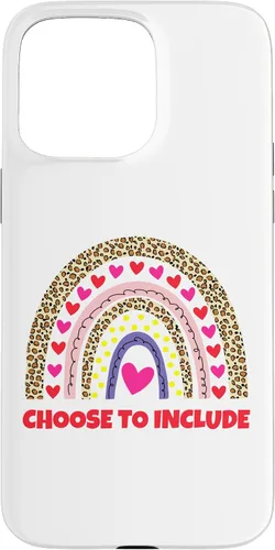 Vista 31 de Choose to Include Leopard Rainbow Special Needs Awareness Case for iPhone 17