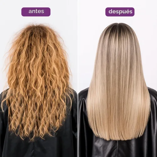 Vista 2 de I Belli Capelli Tratamiento Ravenna B-tox para cabello rubio, 35.2 oz (1kg) - Sin formaldehído, acción anti-encrespamiento, suavizante, hidratación