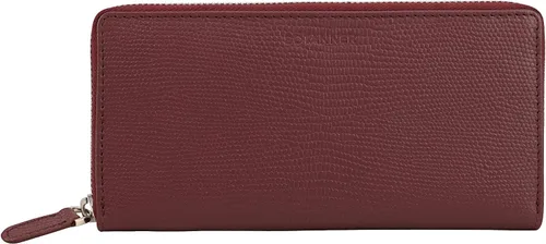 Vista 2 de BOTANNER Cartera para mujer, piel auténtica, 2 compartimentos para billetes, bolsa con cremallera para monedas, 8 ranuras para tarjetas de crédito