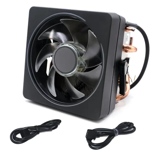 Vista 4 de Ryzen 7 Enfriador de CPU Wraith Prism RGB LED Disipador de calor Base de núcleo de cobre Pasta térmica preaplicada compatible con AMD Socket AM5 AM4