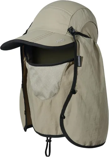 Vista 10 de GADIEMKENSD Sombrero de pesca plegable UPF 50+ 360 para exteriores