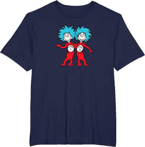 Vista 68 de Dr. Seuss Thing 1 Thing 2 Buddies - Camiseta Negro