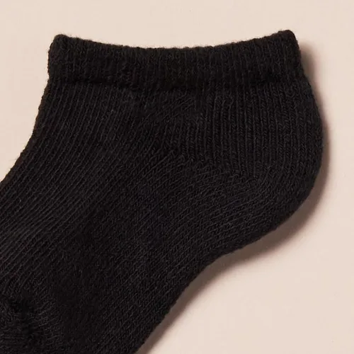 Vista 5 de Tienda Essentials Calcetines tobilleros unisex de algodón de corte bajo, 14 pares