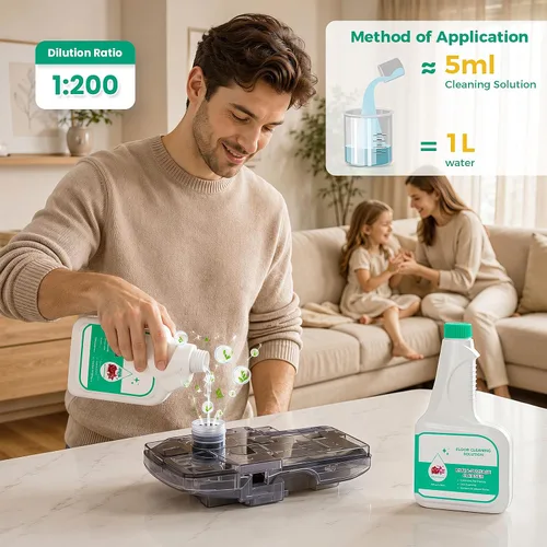 Vista 5 de Floor Cleaning Solution for eufy C28/C20/E25/E28/X10 Pro Omni Robot Vacuum