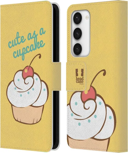 Vista 221 de Head Case Designs Assortment Cupcakes Happiness Leather Wallet Case Compatible with Samsung Galaxy A07 4G Surtido
