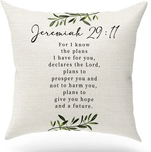 Vista 9 de KongMoTree Fundas de Cojines Decorativos con 26 Letras Inglesas Decorativas, Protectores de Almohada de Lino Decorativo, Funda de Almohada