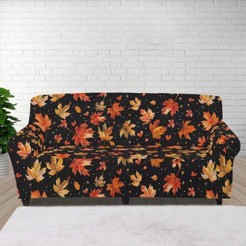 Vista 62 de Horeset Funda elástica para silla con diseño de flores hippie otoñales, funda para sofá, lavable, protección de muebles con espuma antideslizante