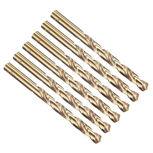 Vista 169 de PATIKIL Broca Jobber de 0.039 in, vástago recto M35 cobalto 5% acero de alta velocidad 135° acabado dorado para metal duro de acero inoxidable - 2
