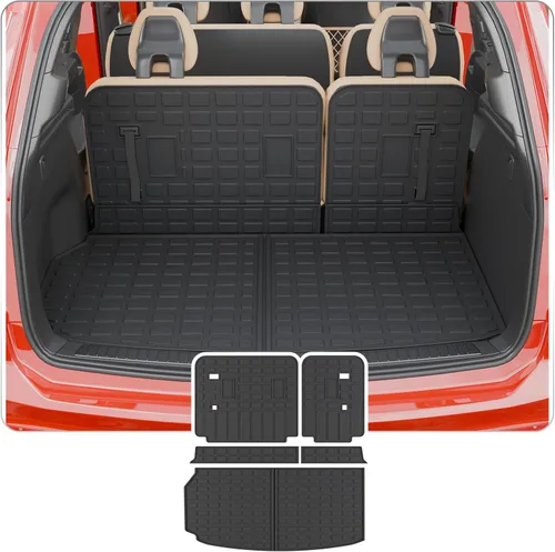 Vista 25 de alfombra de carga para maletero, protector de cubierta de asiento trasero de elastómero termoplástico (alfombra de maletero + alfombra de respaldo)