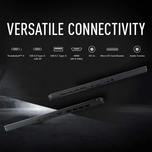 Vista 7 de MSI Stealth 15M Portátil para juegos: Pantalla FHD 1080p de 15.6 pulgadas 144Hz, Intel Core i7-11375H, NVIDIA GeForce RTX 3060, 16GB, 512GB SSD
