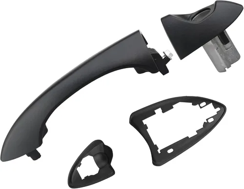 Vista 7 de APPERFiT Manija de puerta exterior lisa negra para panel de puerta delantera o trasera lado derecho del pasajero Compatible con BMW X5 E53 2000-2006