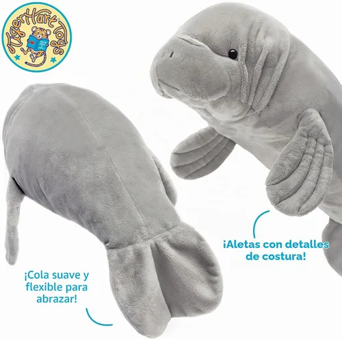 Vista 5 de TigerHart Morgan el Manatí - Peluche de 21 Pulgadas (Nueva Edición)