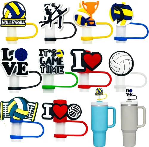 Vista 10 de 10 tapas de popote para vaso Stanley Cup de 30 y 40 onzas, de 0.394 in, reutilizables, de silicona, para copas Stanley, accesorios para vasos