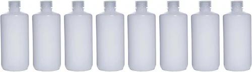 Vista 15 de Botellas de reactivo de HDPE de boca estrecha de 2.0 fl oz, 2 onzas, con tapas de polipropileno, paquete de 20