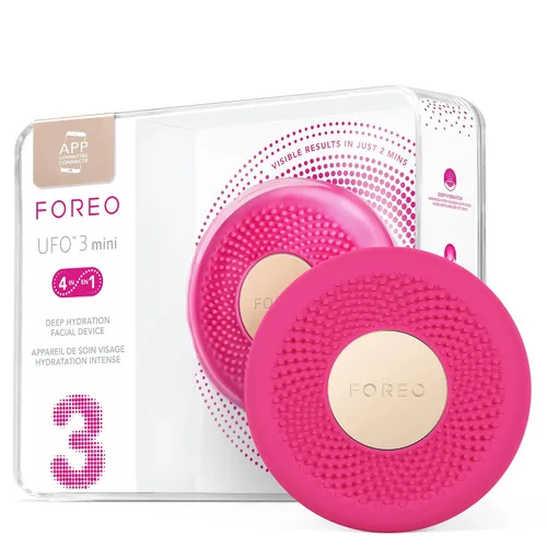 Vista 10 de FOREO UFO 3 mini 4 en 1 mascarilla facial dispositivo de cuidado de la piel - hidratante facial - antienvejecimiento - luz roja - calentamiento