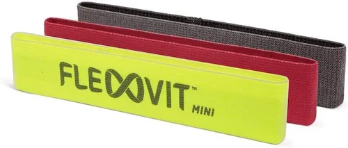 Vista 7 de FLEXVIT Mini banda, banda de resistencia de tela de grado profesional, comodidad superior y calidad para hacer ejercicio, juego de bandas
