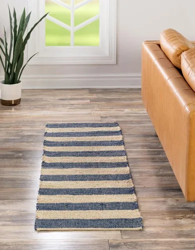 Vista 20 de Unique Loom Alfombra trenzada de la colección de yute – Bina (2' 2" x 3' 1", rectangular, gris marfil)