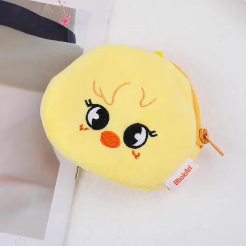 Vista 6 de G-Ahora K-POP Merchandise Stray Wallet con llavero para fans, WC-BbokAri