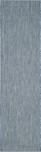 Vista 38 de Safavieh Colección Courtyard CY8022 Alfombra, 2 pies x 3 pulgadas x 5 pies, aguamarina y gris, impermeable, fácil de limpiar, sin pelusa