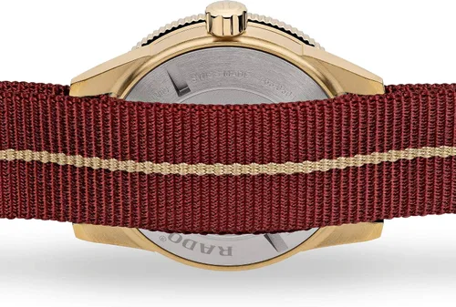Vista 3 de Rado Pulsera automática de tela de bronce Captain Cook, Rojo -, Reloj automático