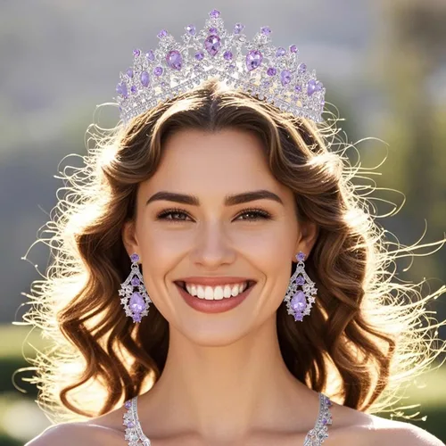 Vista 4 de Kamirola - Corona de reina y tiara corona de princesa para mujeres y niñas, diademas de cristal para novias, disfraces góticos de Halloween